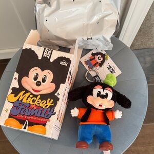 POP MART Mickey Family Goofy Keychain - Black, Blue, Green, Orange